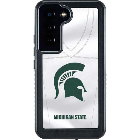 Michigan State University White Jersey Galaxy S24 Waterproof Case